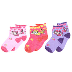 Girls Socks Pack Of 3 - Multi, Kids, Girls Socks, Chase Value, Chase Value