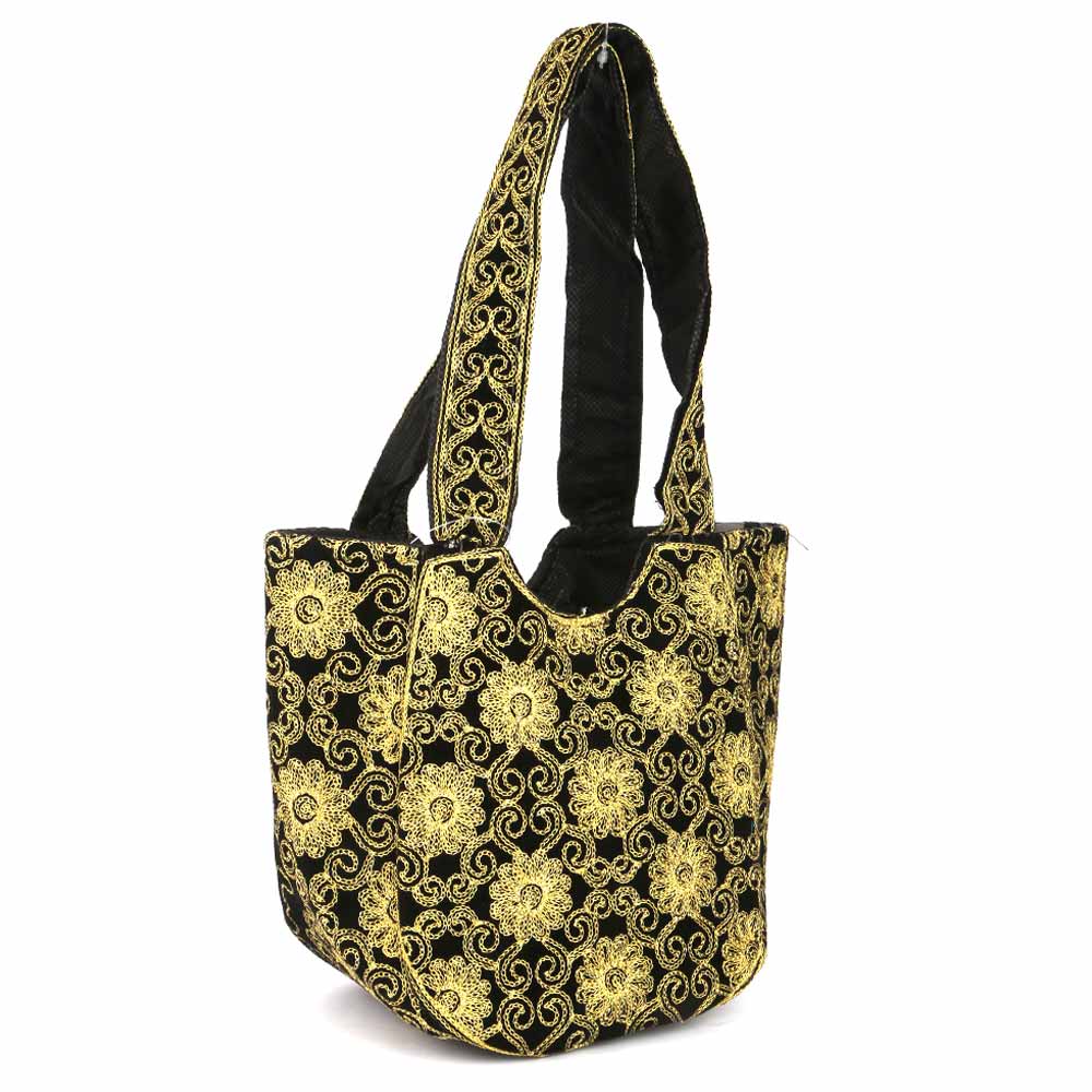 Women's Embroidered Shoulder Handbag - Yellow, Women's Handbags, Chase Value, Chase Value