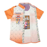 Boys Half Sleeves Printed Shirt - Orange, Kids, Boys Shirts, Chase Value, Chase Value