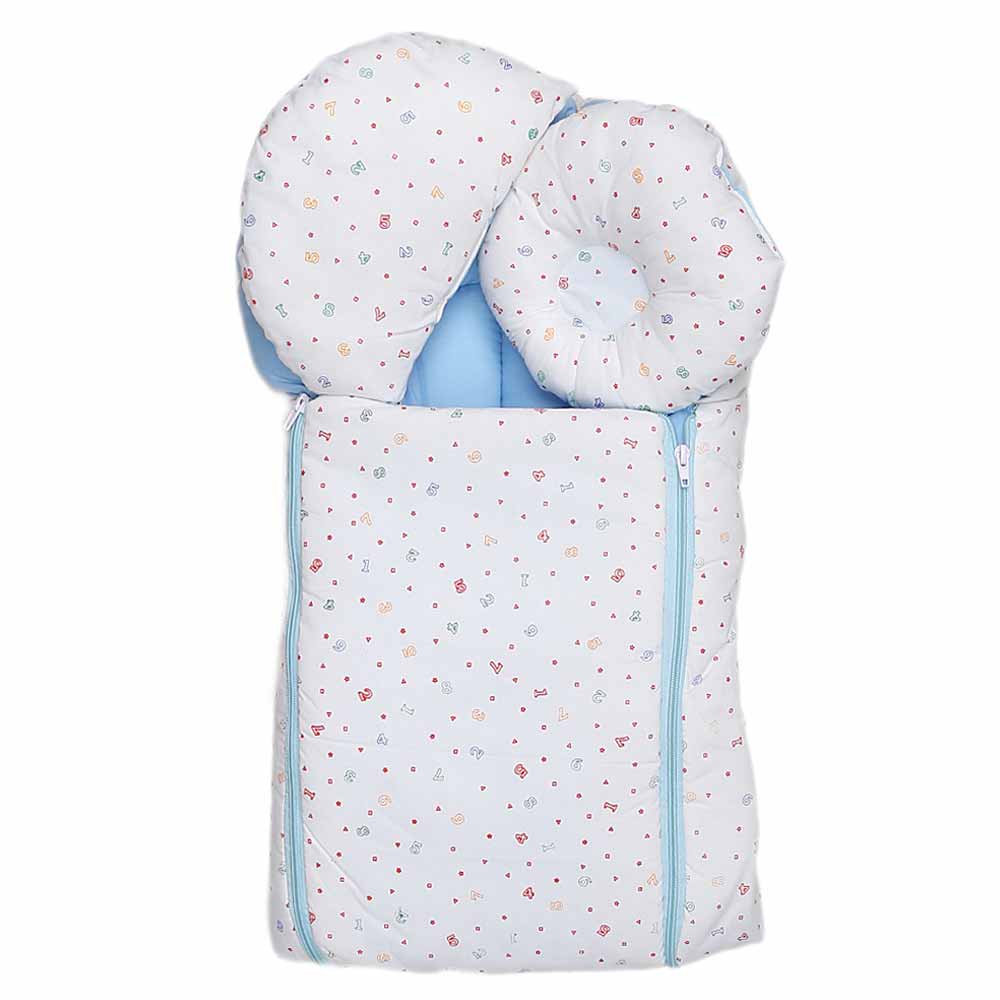 Newborn Sleeping Bag 7 Pcs Set - White - Blue, Kids, Sleeping Bags, Chase Value, Chase Value