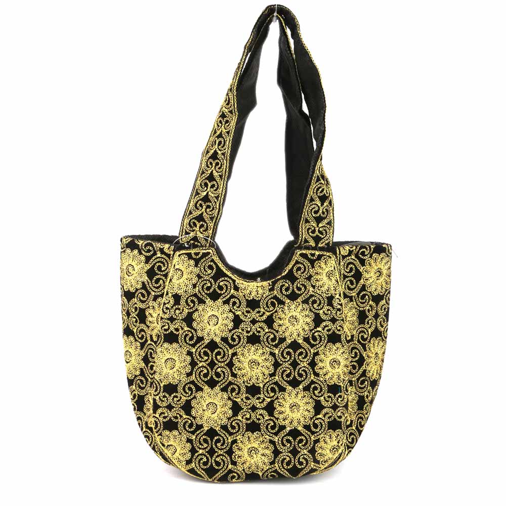 Women's Embroidered Shoulder Handbag - Yellow, Women's Handbags, Chase Value, Chase Value