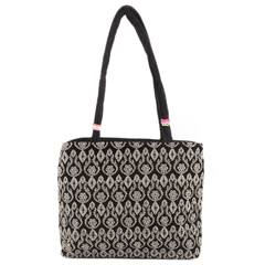 Women's Embroidery Handbag - Black - test-store-for-chase-value