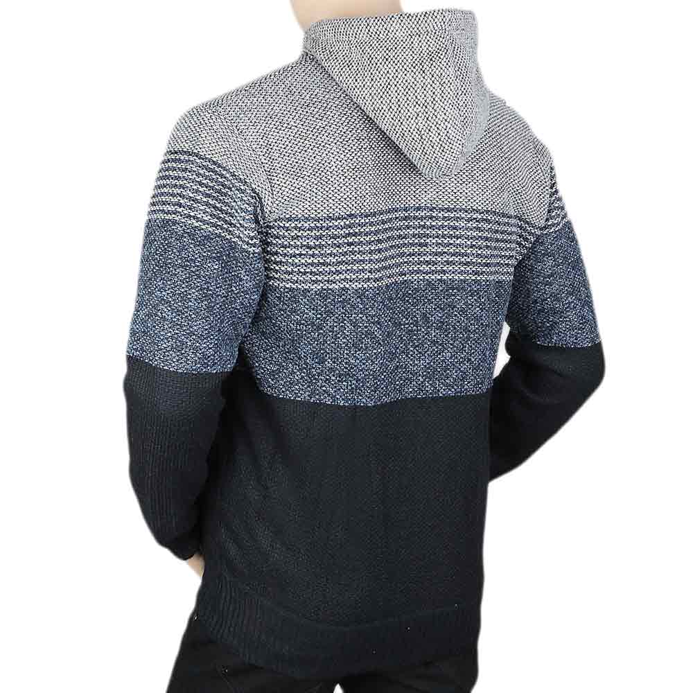 Men's Full Sleeves Hooded Zipper Upper - Grey, Men, Jackets and Hoodies, Chase Value, Chase Value