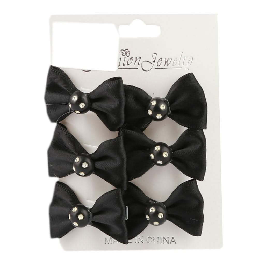 Girls Hair Pins 6 Pcs - Black, Kids, Hair Accessories, Chase Value, Chase Value