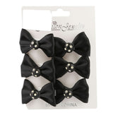 Girls Hair Pins 6 Pcs - Black, Kids, Hair Accessories, Chase Value, Chase Value