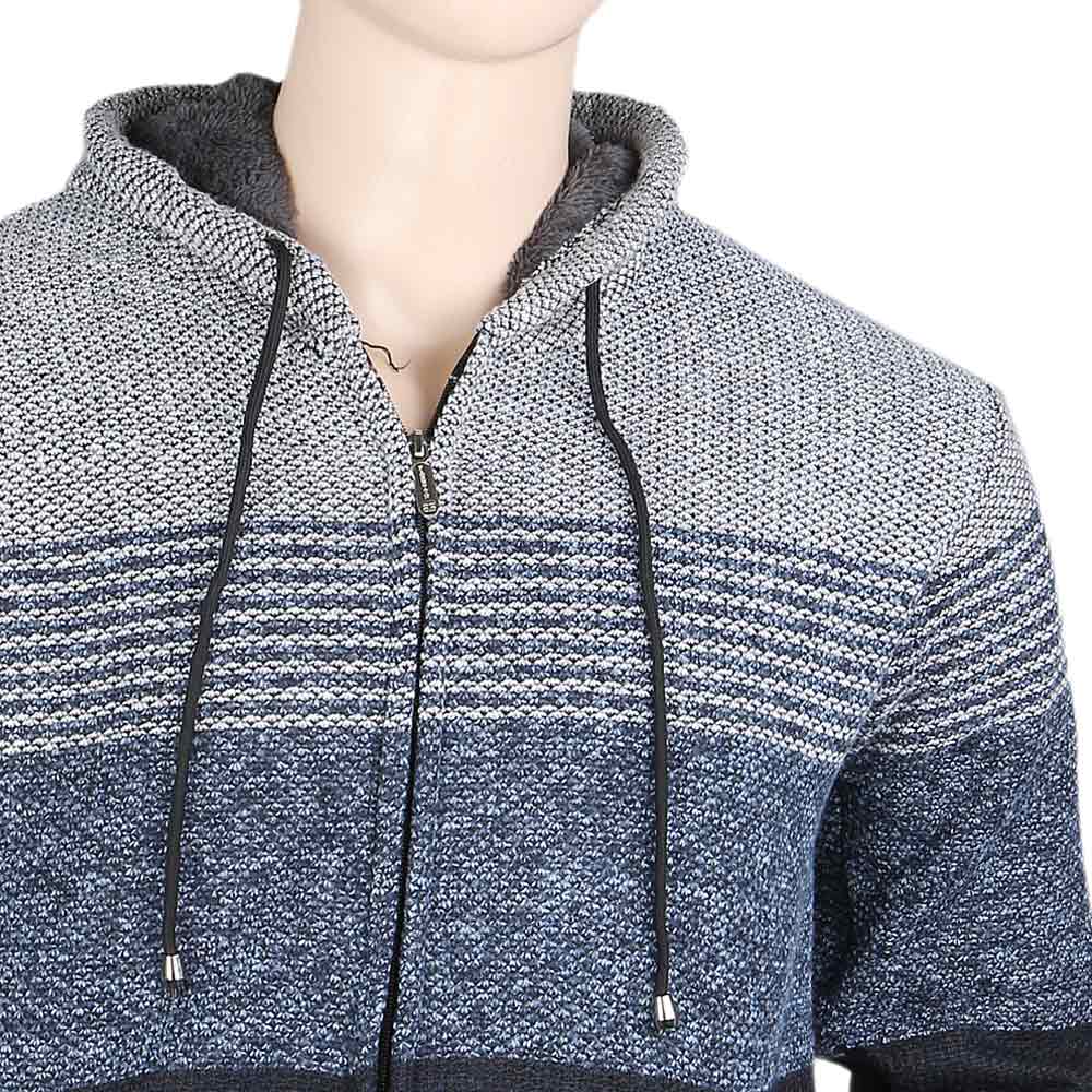Men's Full Sleeves Hooded Zipper Upper - Grey, Men, Jackets and Hoodies, Chase Value, Chase Value