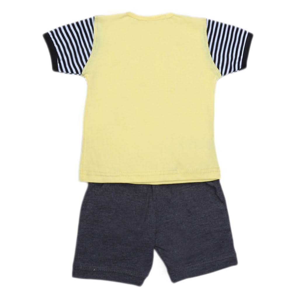 Newborn Boys Suit 2Pcs - Yellow, Kids, NB Boys Sets And Suits, Chase Value, Chase Value