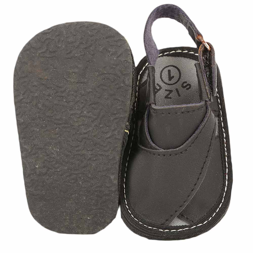 Newborn Boys Peshawari Sandal - Black, Kids, NB Shoes And Socks, Chase Value, Chase Value