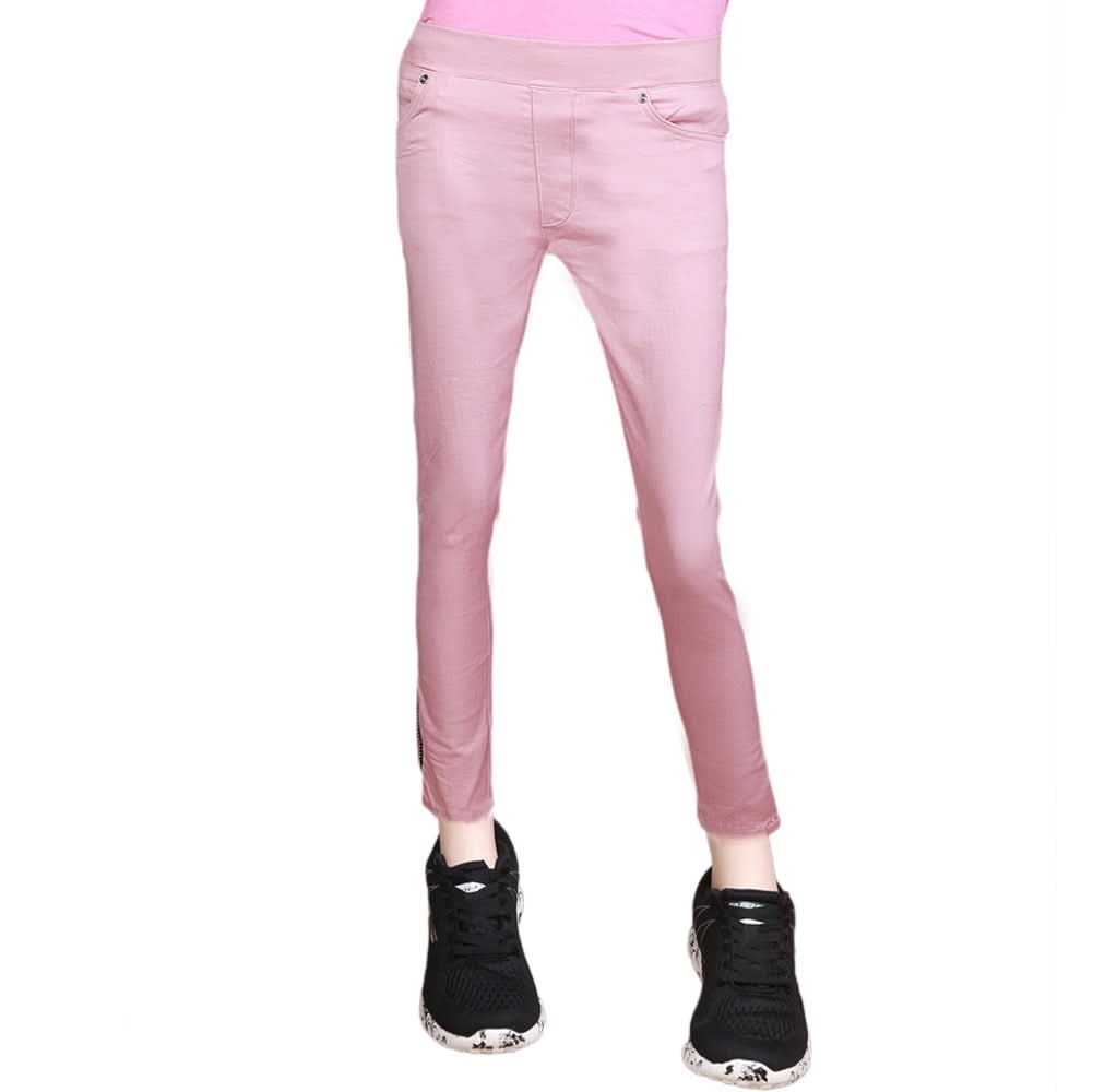Women's Striped Jegging - Peach, Women, Pants & Tights, Chase Value, Chase Value