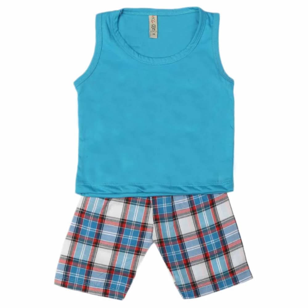 Boys Sando Suit - Blue, Kids, Boys Sets And Suits, Chase Value, Chase Value
