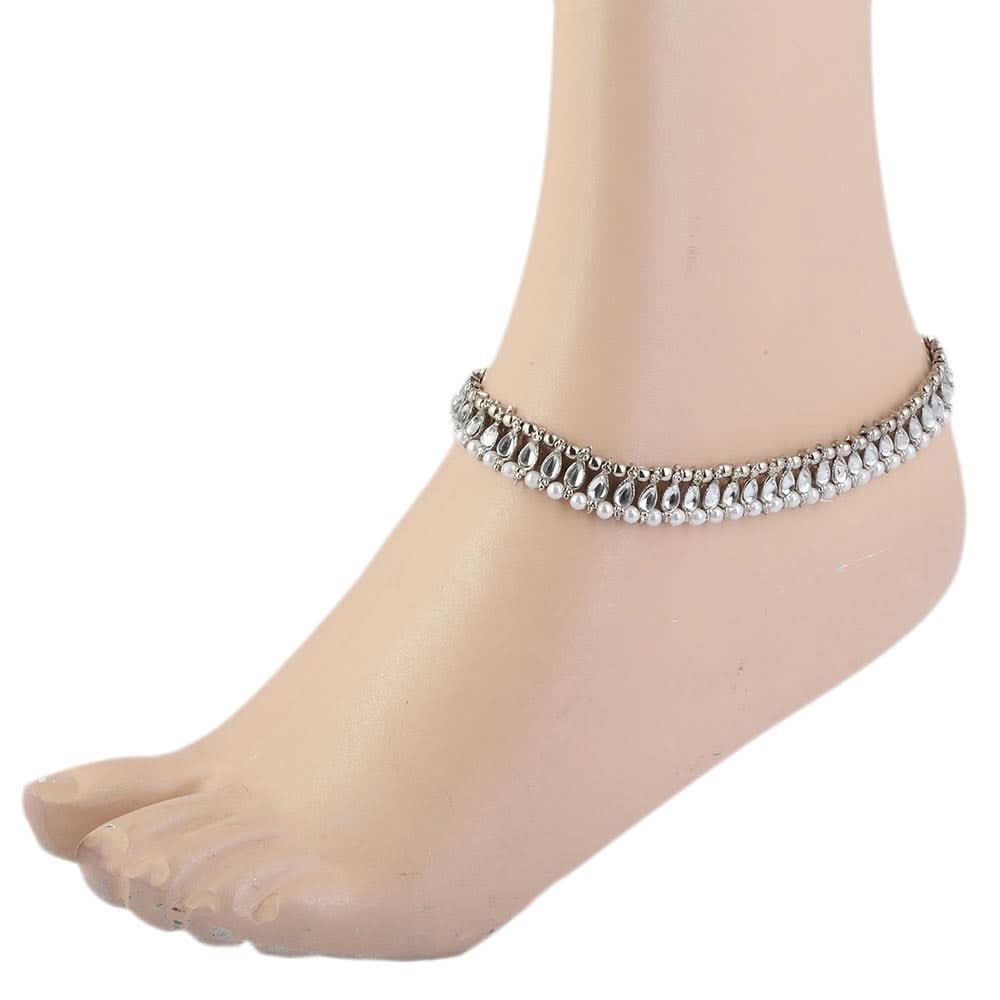 Women Fancy Payal - Silver, Women, Foot Jewellery, Chase Value, Chase Value