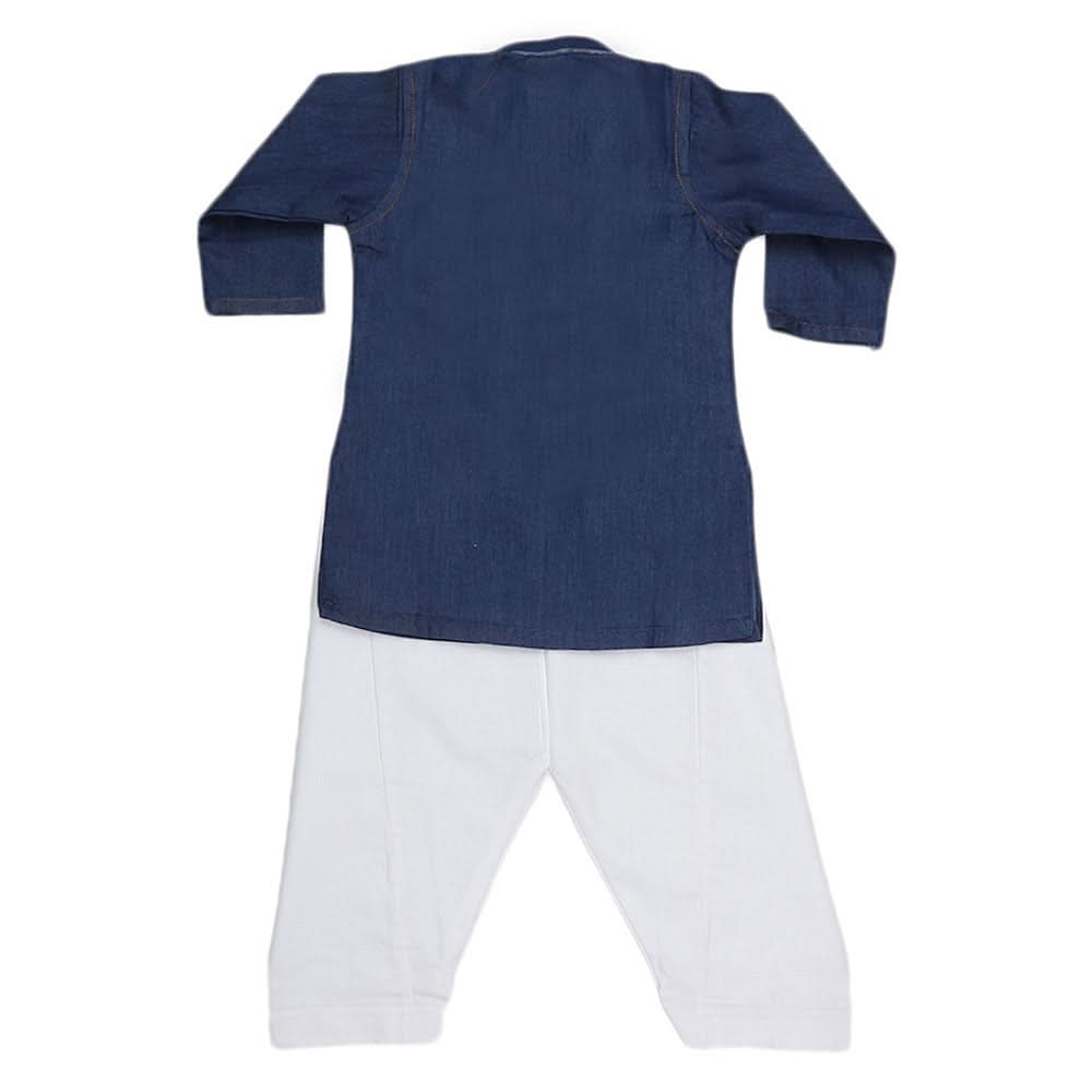 Boys Denim Kurta Shalwar - Blue, Kids, Boys Shalwar Kameez, Chase Value, Chase Value
