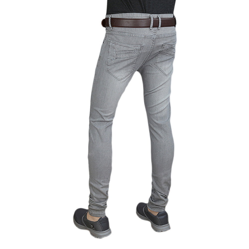 Men's Casual Denim Pant - Light Grey, Men, Casual Pants And Jeans, Chase Value, Chase Value