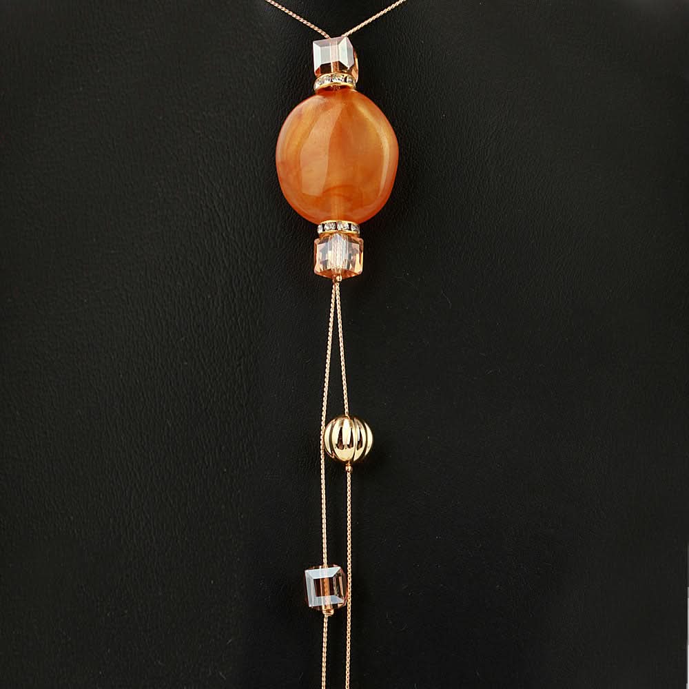 Women's Beads Long Mala - Mustard, Women, Chains & Lockets, Chase Value, Chase Value