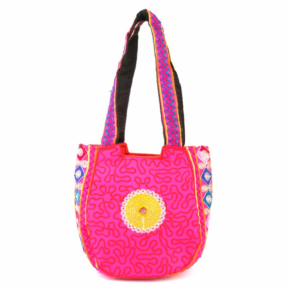 Women's Embroidered Shoulder Handbag - Pink, Women, Bags, Chase Value, Chase Value