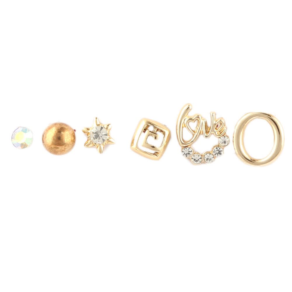 Girl's Fancy Ear Tops - Golden - test-store-for-chase-value