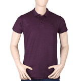 Men's Half Sleeves T-Shirt - Dark Purple, Men, T-Shirts And Polos, Chase Value, Chase Value