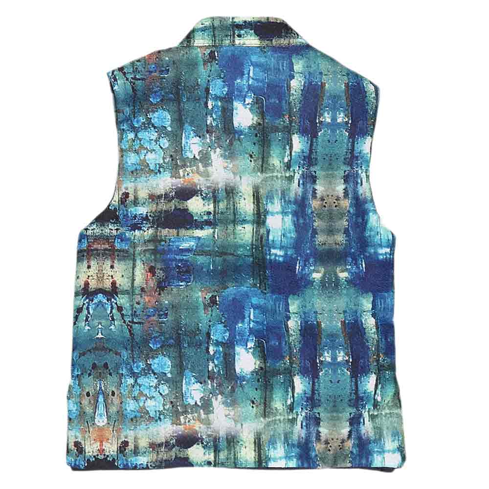 Boys Digital Waistcoat - Blue, Kids, Boys Waistcoats, Chase Value, Chase Value