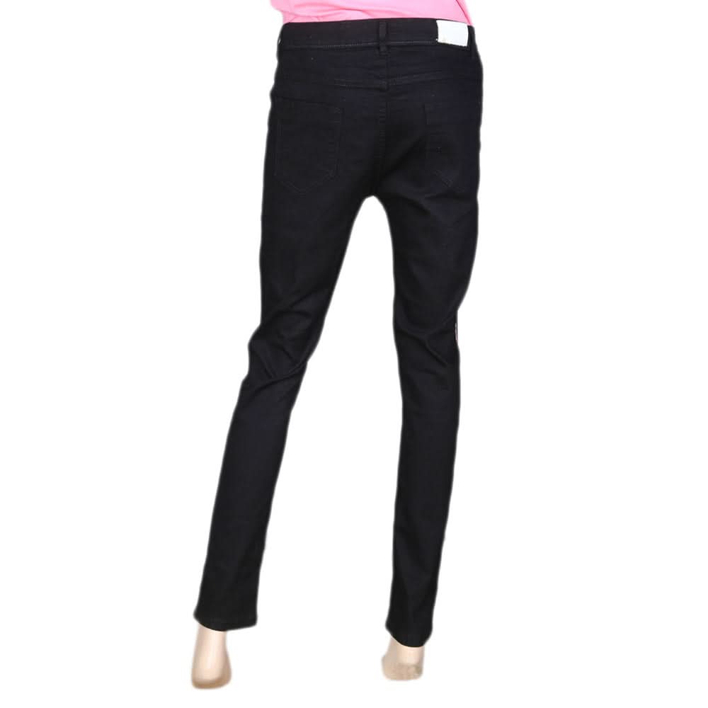 Women's Denim Pant - Black, Women, Pants & Tights, Chase Value, Chase Value