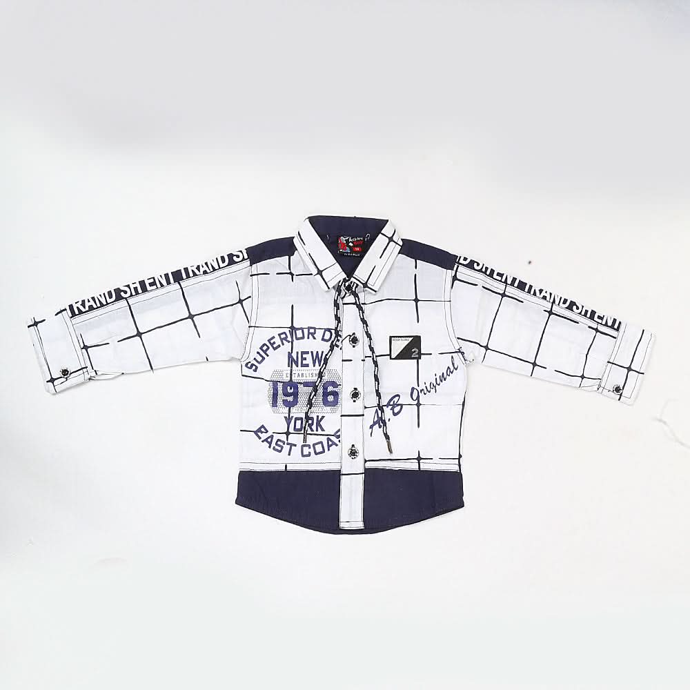 Boys Casual Shirt Full Sleeves - White, Kids, Boys Shirts, Chase Value, Chase Value