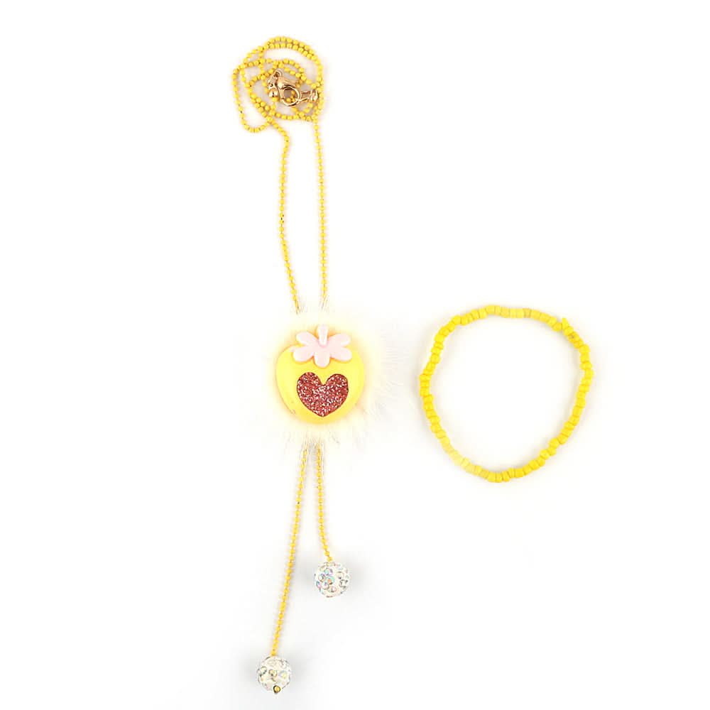 Girls Mala Set - Yellow, Kids, Jewellery Sets, Chase Value, Chase Value