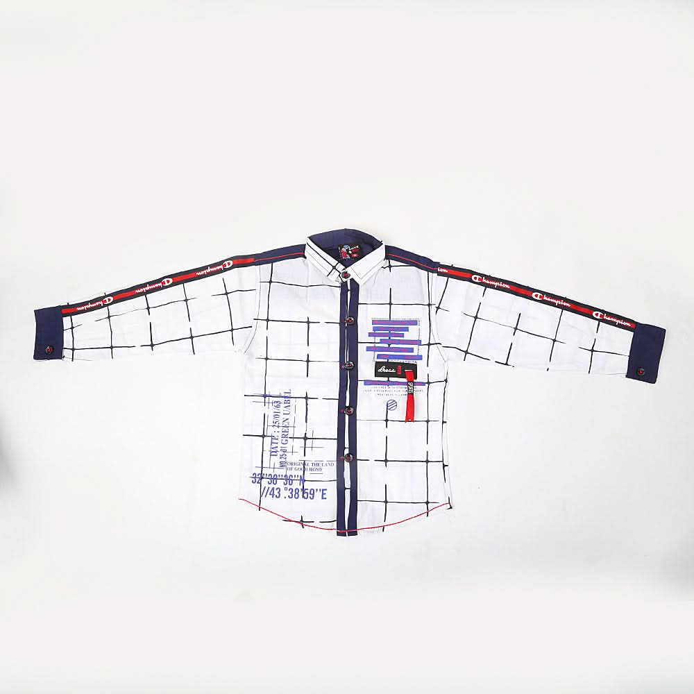 Boys Casual Shirt Full Sleeves - White, Kids, Boys Shirts, Chase Value, Chase Value