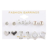 Girl's Fancy Ear Tops - Silver - test-store-for-chase-value