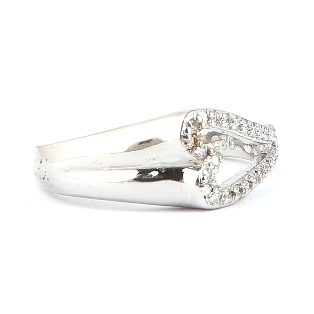 Women's Fancy Studded Ring - Silver - test-store-for-chase-value