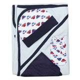 Newborn Gift Set (4 Pcs) - Blue, Kids, NB Boys Sets And Suits, Chase Value, Chase Value