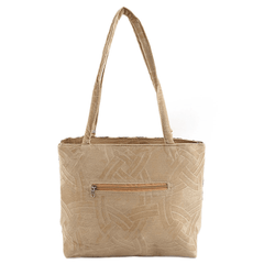 Women's Embroidery Handbag - Camel - test-store-for-chase-value