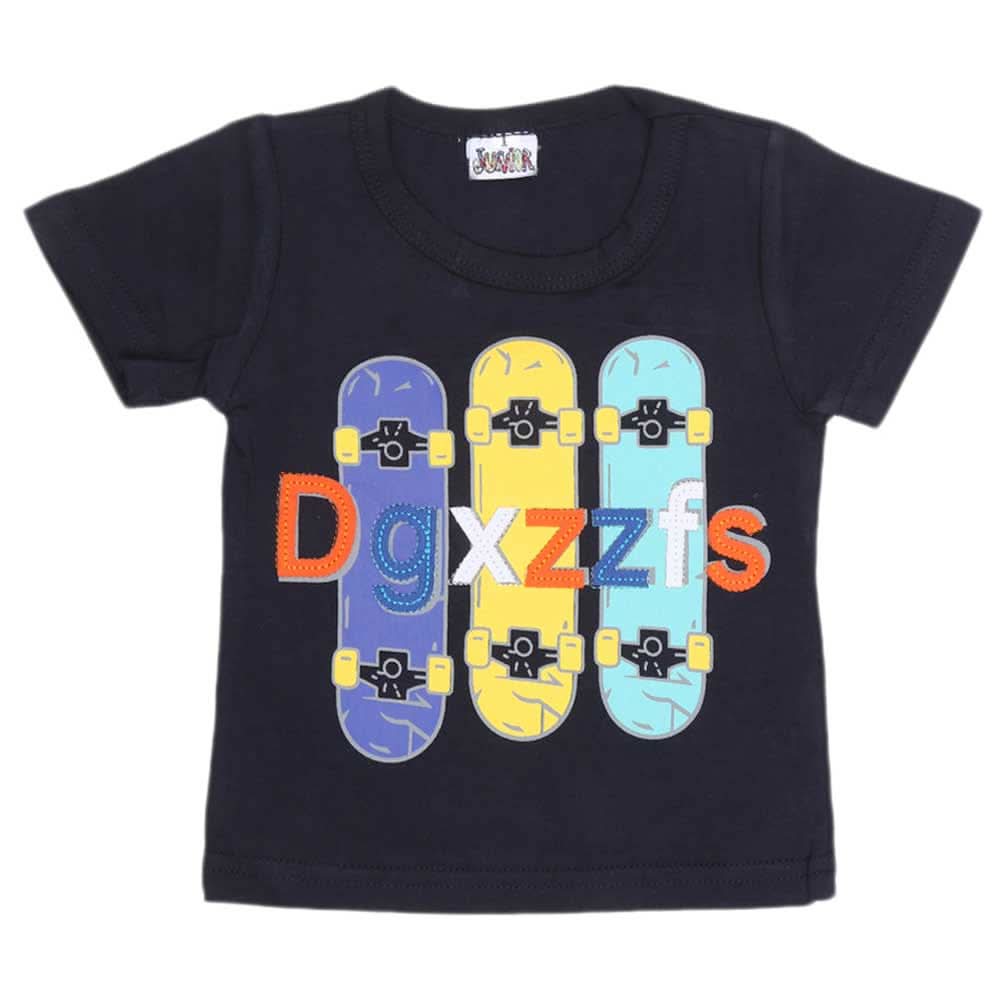 Newborn Boys T-Shirt - Black, Kids, NB Boys Shirts And T-Shirts, Chase Value, Chase Value