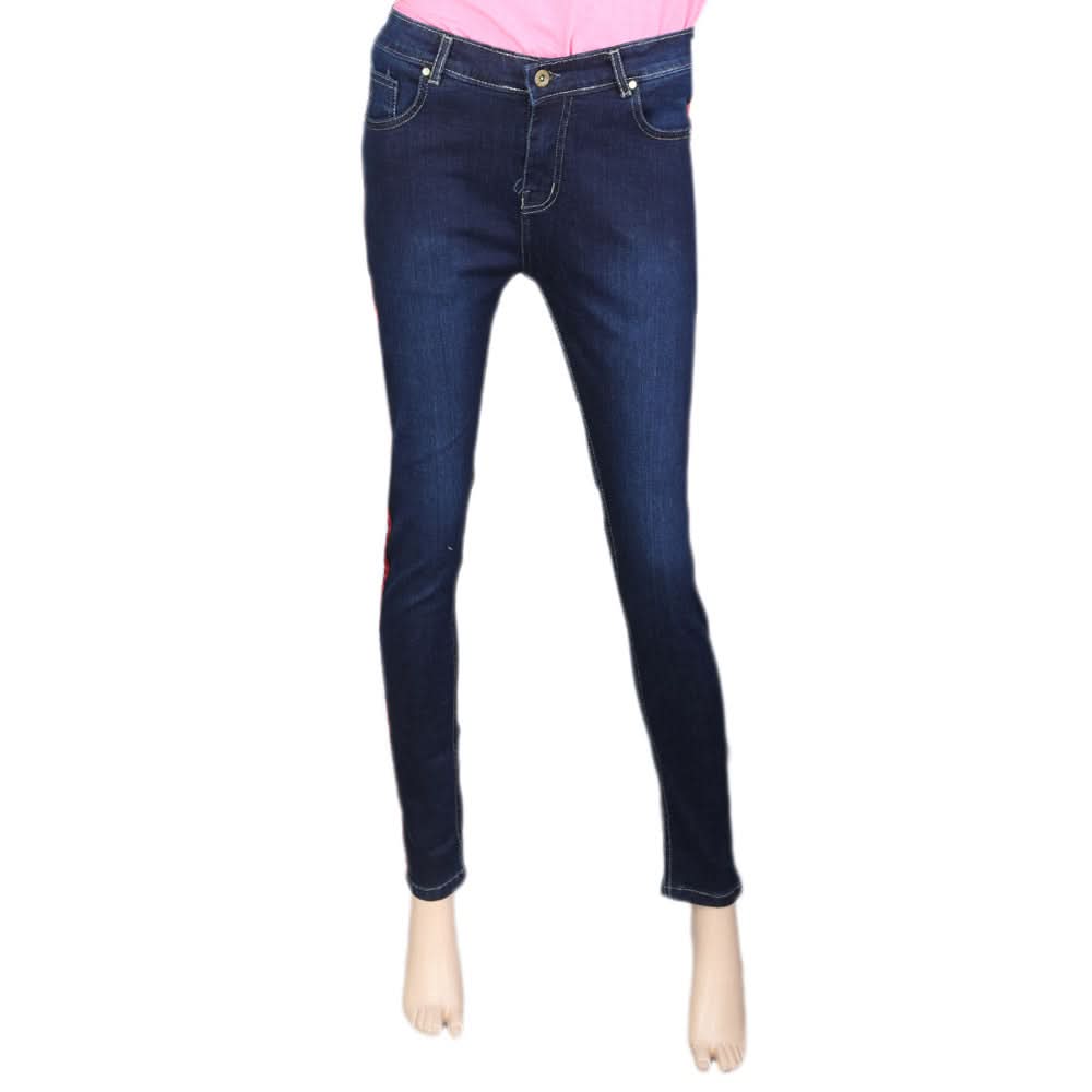 Women's Denim Pant - Dark Blue, Women, Pants & Tights, Chase Value, Chase Value