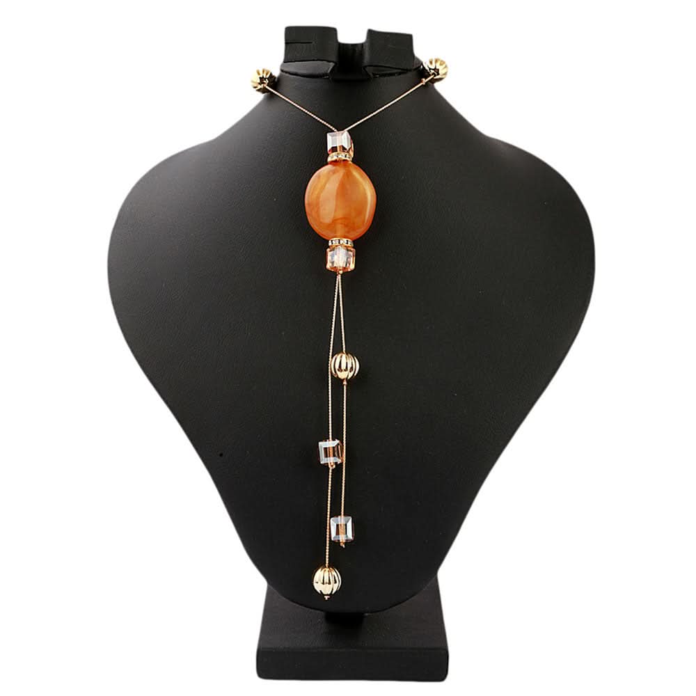 Women's Beads Long Mala - Mustard, Women, Chains & Lockets, Chase Value, Chase Value