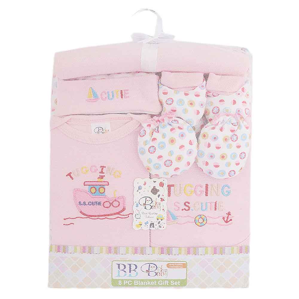 Newborn Baby Gift Suits (8 Pcs) - Pink, Newborn Baby Accessories, Chase Value, Chase Value