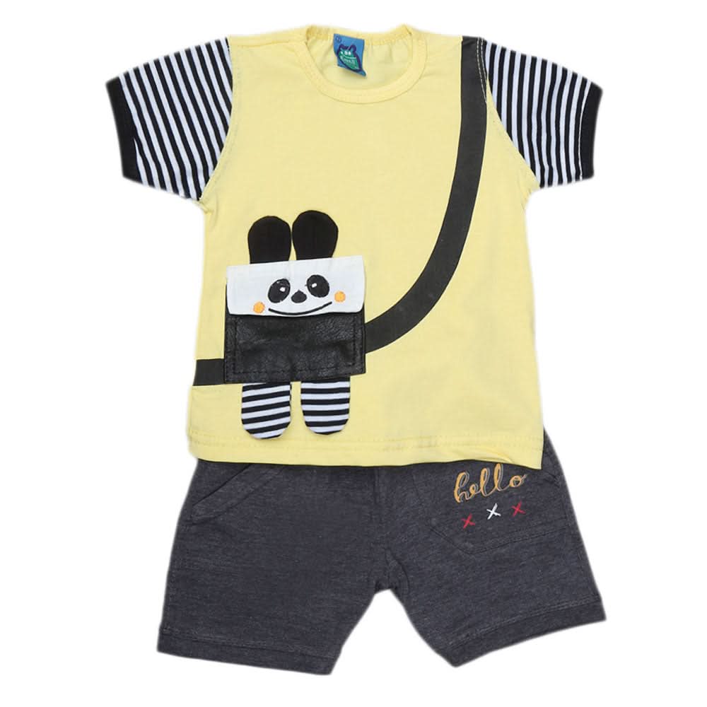 Newborn Boys Suit 2Pcs - Yellow, Kids, NB Boys Sets And Suits, Chase Value, Chase Value
