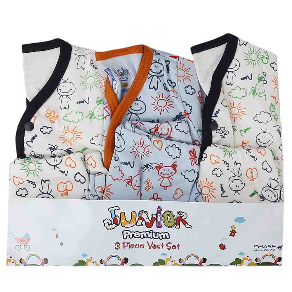 Newborn Baby Suits 3 Pcs - Multi, Newborn Baby Accessories, Chase Value, Chase Value