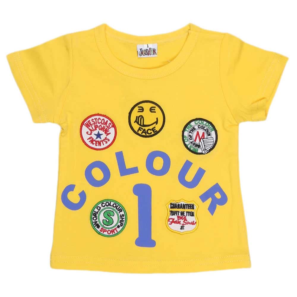 Newborn Boys T-Shirt - Yellow, Kids, NB Boys Shirts And T-Shirts, Chase Value, Chase Value