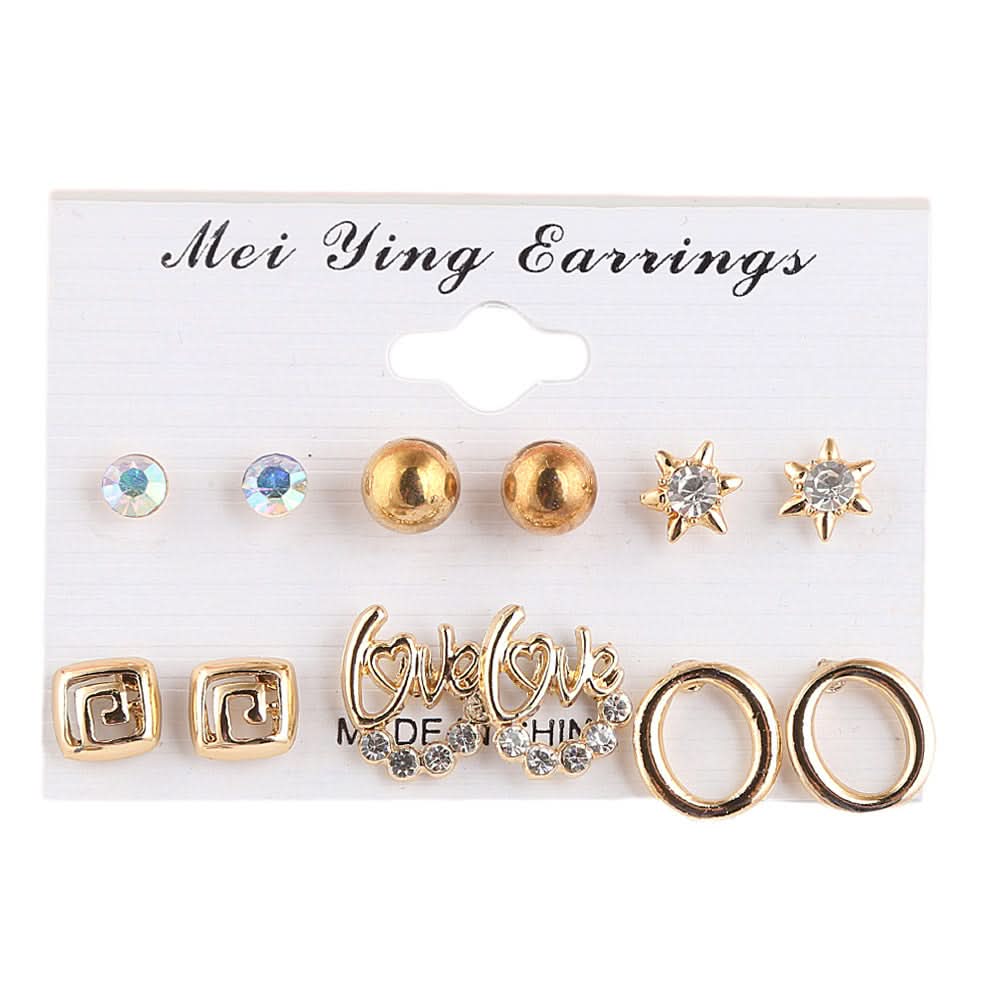 Girl's Fancy Ear Tops - Golden - test-store-for-chase-value