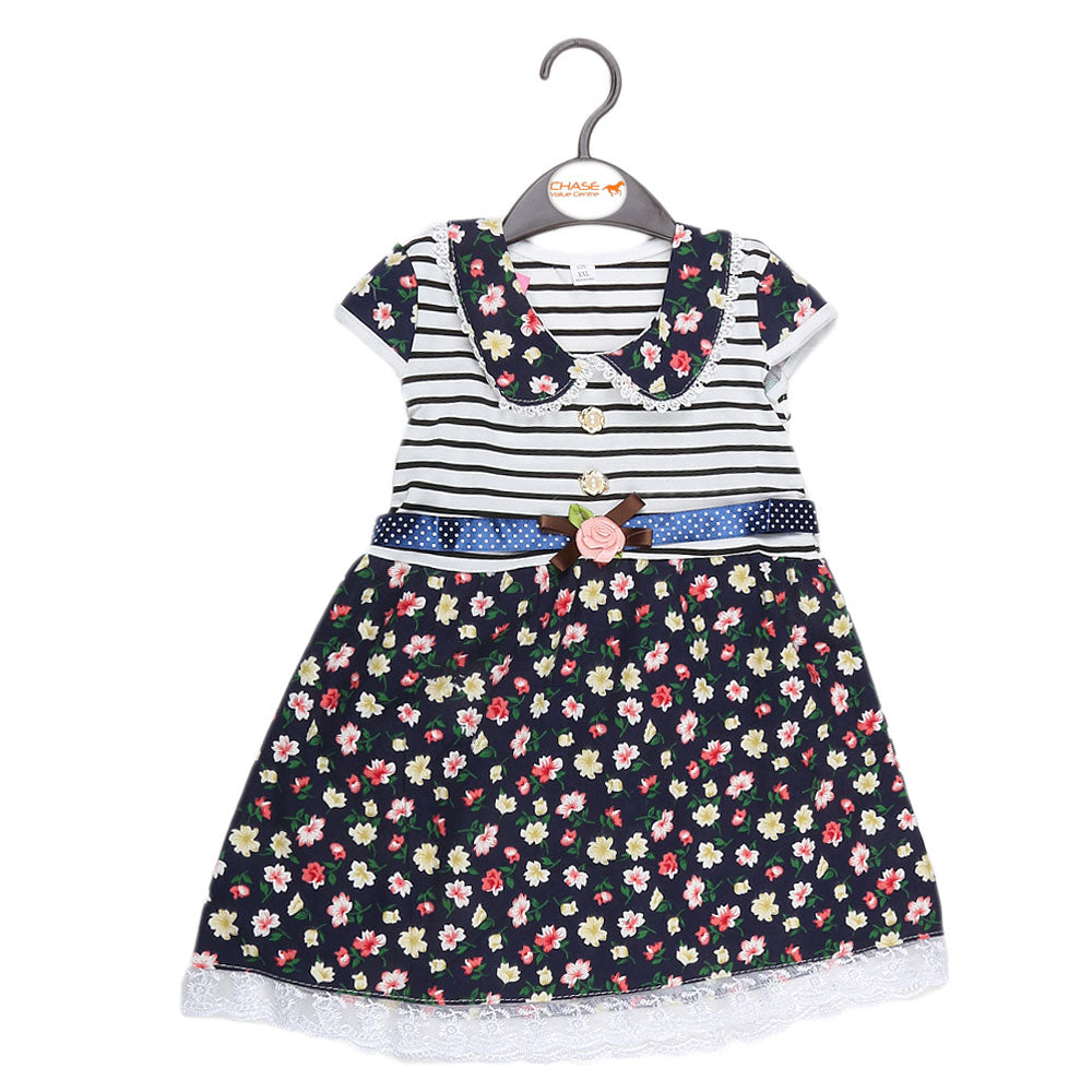 Girls Fancy Frock - Navy Blue, Kids, Girls Frocks, Chase Value, Chase Value