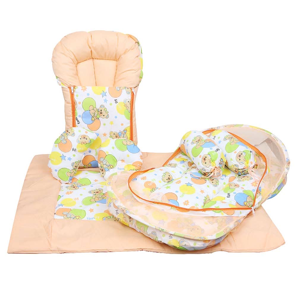 Newborn Sleeping Bag 7 Pcs Set - Peach, Kids, Sleeping Bags, Chase Value, Chase Value