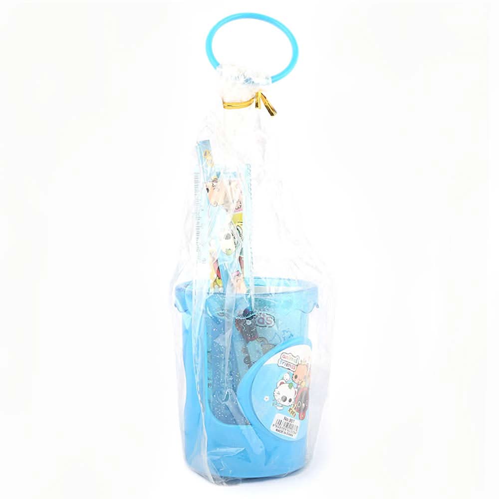 Stationery Set 5 Pcs - Blue, Kids, Pencil Boxes And Stationery Sets, Chase Value, Chase Value