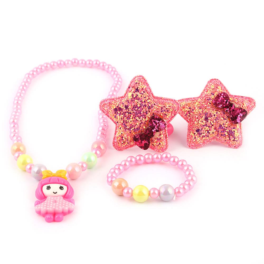 Girls Mala Set - Pink, Kids, Jewellery Sets, Chase Value, Chase Value