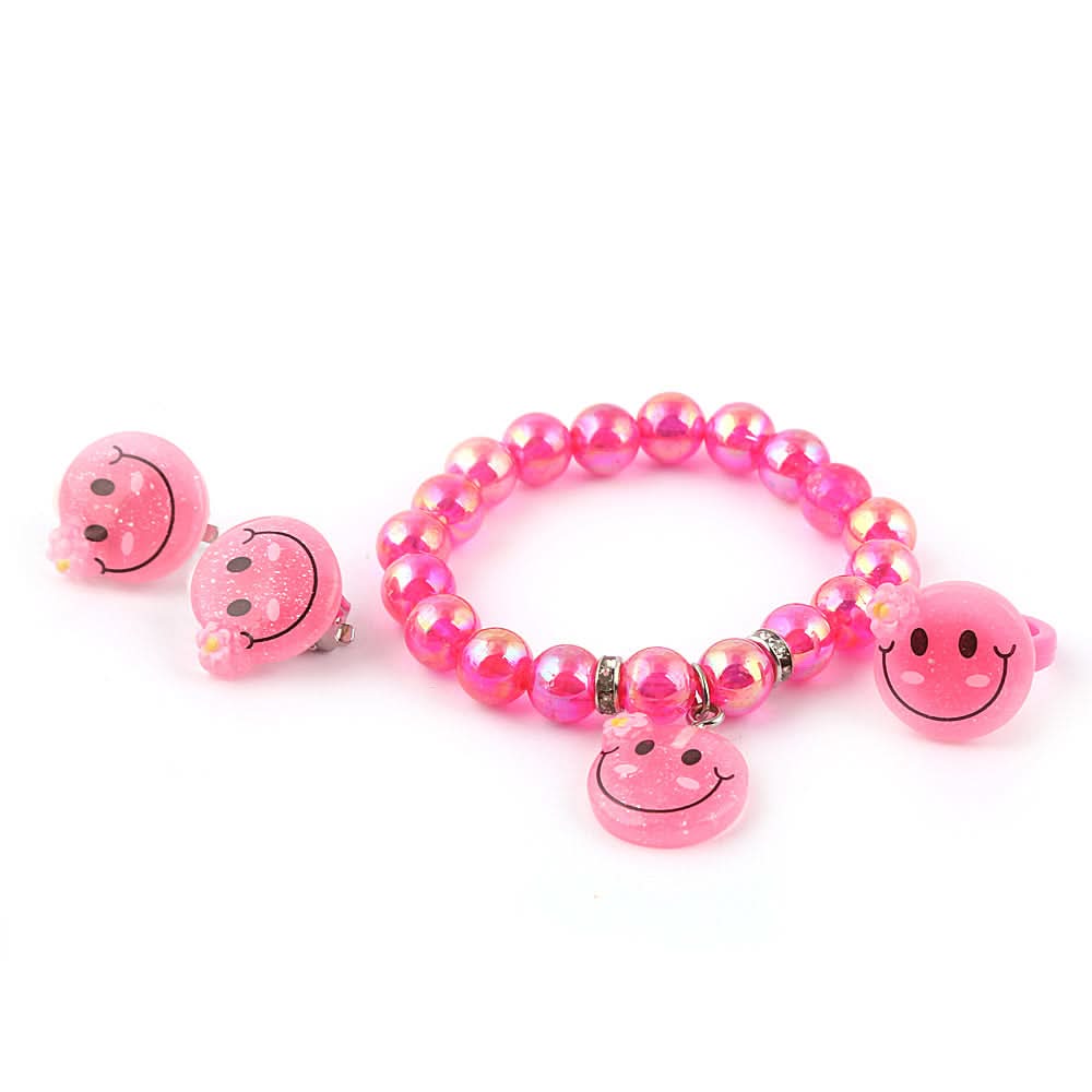 Girls Bracelet Set - Dark Pink, Kids, Jewellery Sets, Chase Value, Chase Value