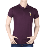 Men's Half Sleeves T-Shirt - Dark Purple, Men, T-Shirts And Polos, Chase Value, Chase Value
