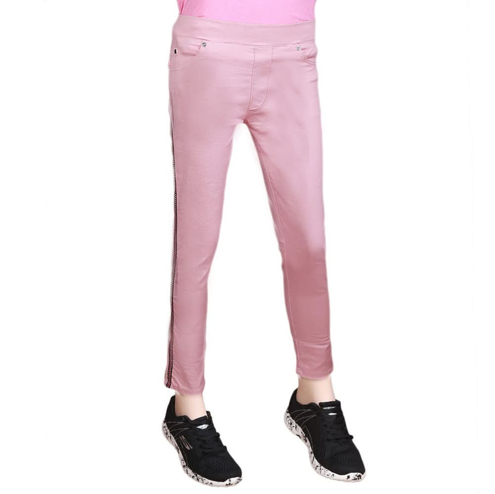 Women's Striped Jegging - Peach, Women, Pants & Tights, Chase Value, Chase Value
