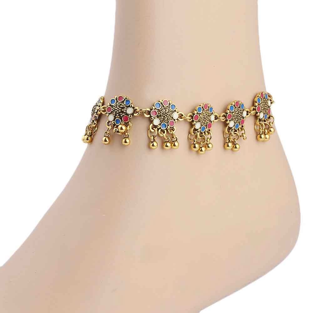 Women's Fancy Anklet - Golden, Women, Foot Jewellery, Chase Value, Chase Value
