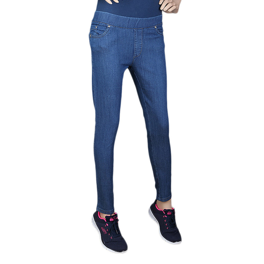 Women's Jegging - Mid Blue, Women, Pants & Tights, Chase Value, Chase Value