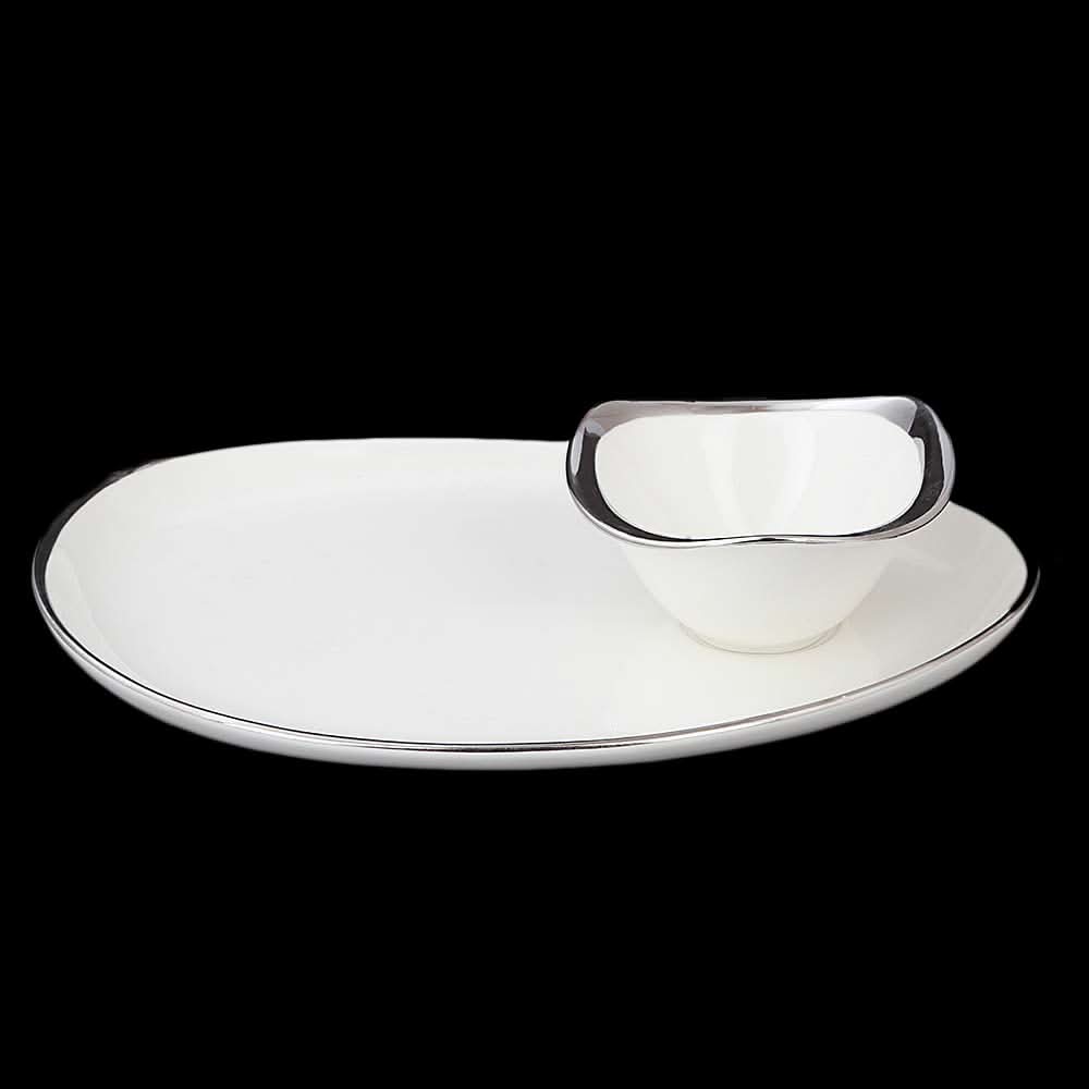 Royal Plate With Bowl - White, Home & Lifestyle, Serving And Dining, Chase Value, Chase Value