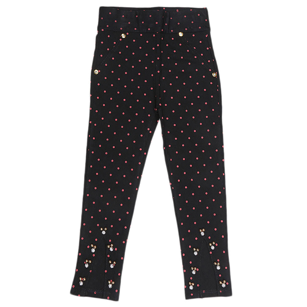 Girls Cotton Pant - Black, Kids, Pants And Capri, Chase Value, Chase Value