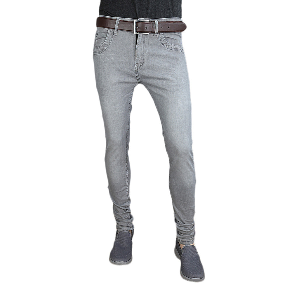 Men's Casual Denim Pant - Light Grey, Men, Casual Pants And Jeans, Chase Value, Chase Value